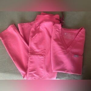 Women’s XS Figs Scrubs Desert Rose